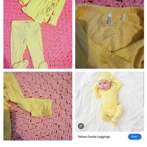 Yellow pajama set
